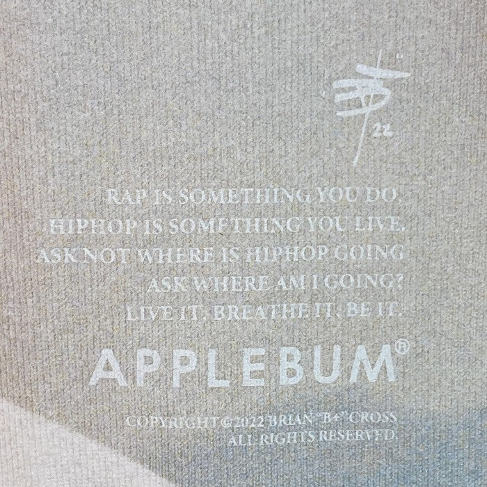 APPLEBUM アップルバム NBG Tシャツ フォトプリント BC2211104 グレー sizeXL 瑞穂店