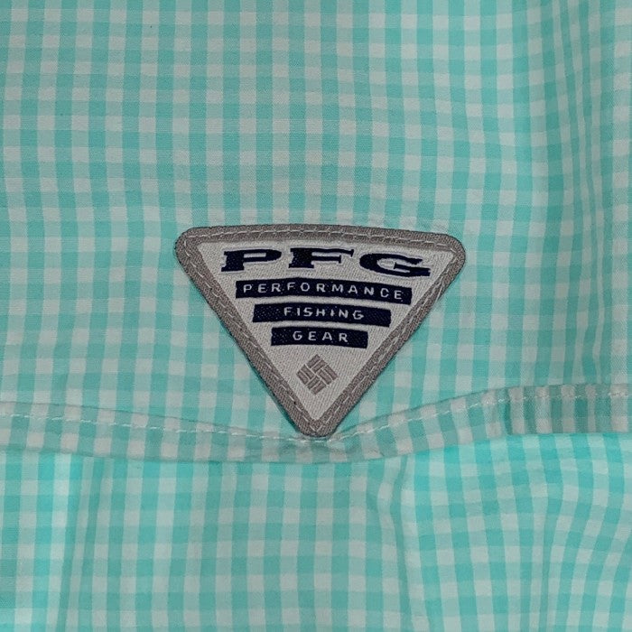 Columbia コロンビア PFG Fishing Plaid Bonehead Shirts フィッシングシャツ チェック ホワイト  ライトグリーン Size 3X 福生店