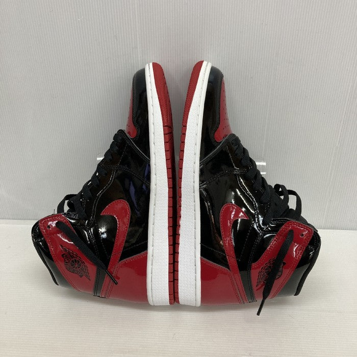 NIKE ナイキ Air Jordan 1 High OG Patent Bred エアジョーダン1 ハイ OG パテント ブレッド 555088-063 赤黒 size27.5cm 瑞穂店