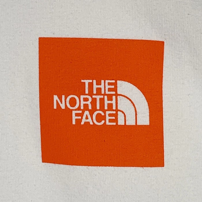 THE NORTH FACE ノースフェイス L/S Square Logo Tee ロングスリーブ スクエアロゴ Tシャツ ホワイト レディース NT82136 Size M 福生店