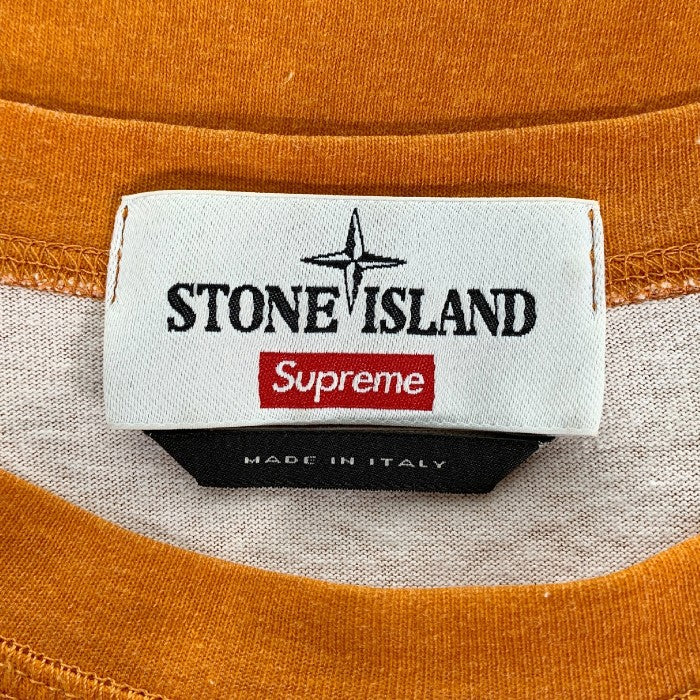 SUPREME シュプリーム 17AW STONE ISLAND ストーンアイランド S/S Top ショートスリーブトップ オレンジ Size XL 福生店