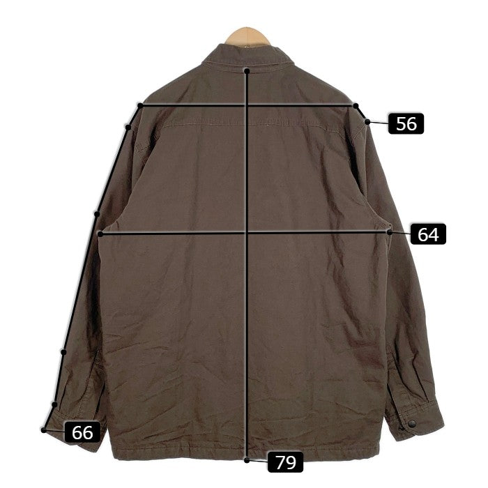 Carhartt カーハート Chatfield Quilt Lined Ripstop Jacket チャットフィールド リップストップジャケット 裏地キルティング 企業刺繡 ダークブラウン Size L 福生店