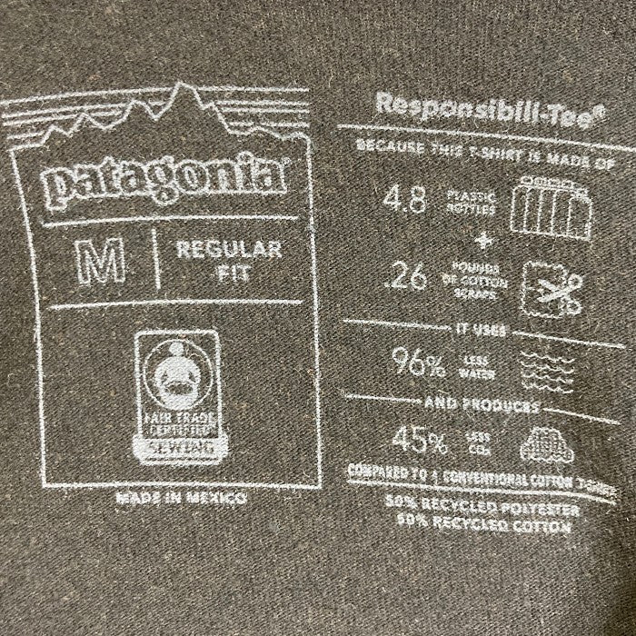 Patagonia パタゴニア 38518 P-6 レスポンシビリティー ロンT ブラック sizeM 瑞穂店