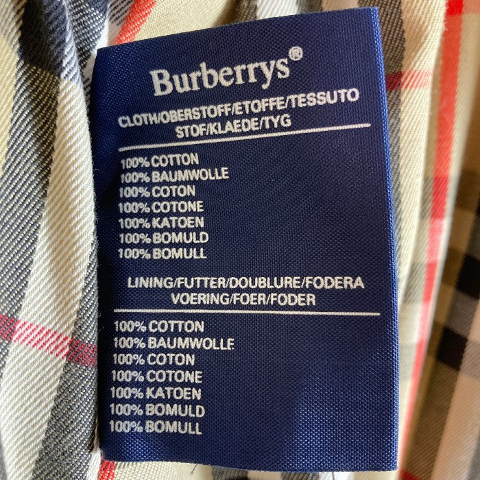 BURBERRYS バーバリー 裏ノバチェックト ベルト付き ステンカラーコート カーキ size- 瑞穂店