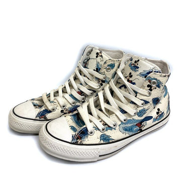 CONVERSE コンバース ALL STAR 100 MICKEY MOUSE SURFIN HI ハイカットスニーカー ホワイト×ネイビー size25cm 瑞穂店