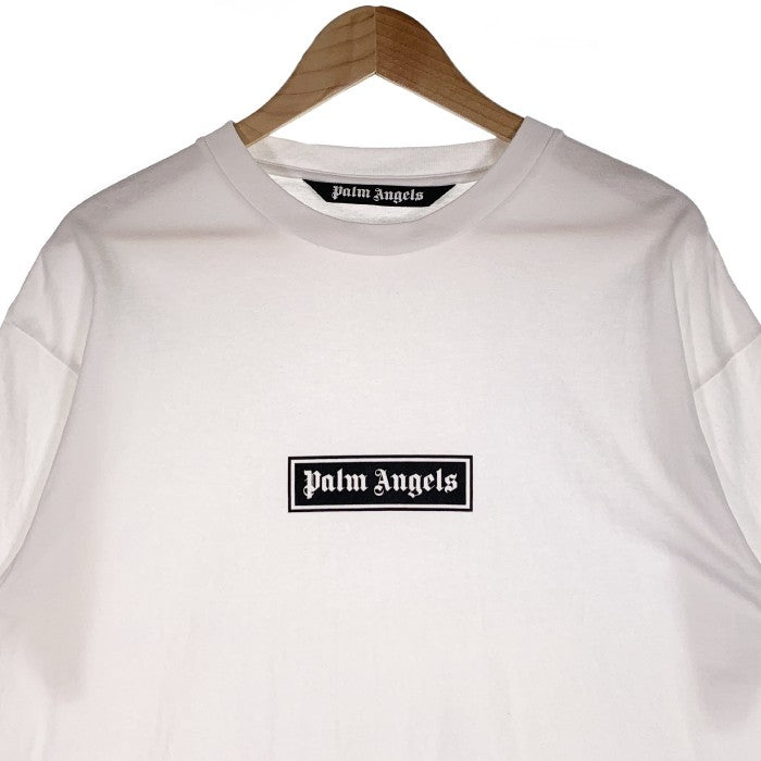 Palm Angels パームエンジェルス ボックスロゴ プリント Tシャツ ホワイト PMAA065F22JER002 Size M 福生店