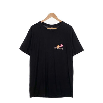 STUSSY ステューシー フラワープリント Tシャツ ブラック Size M 福生店