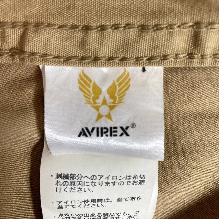 AVIREX アビレックス パッチワーク バンドカラー シャツ 6115132 ベージュ sizeM 瑞穂店