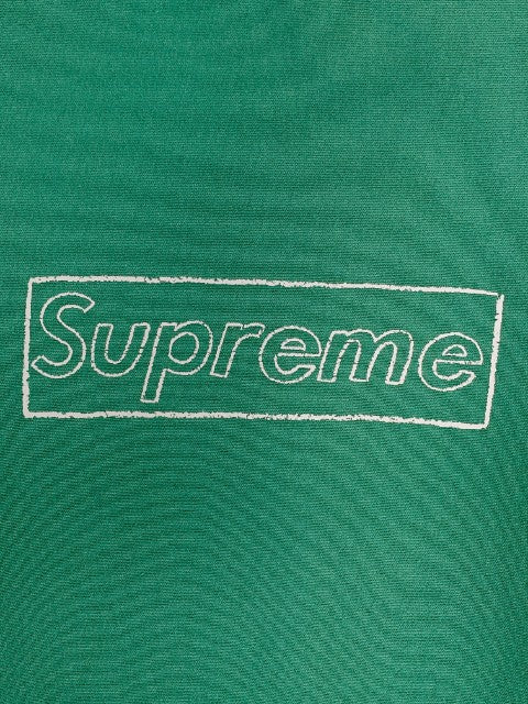 SUPREME シュプリーム 21SS KAWS Chalk Logo Hooded Sweatshirt カウズ チョークロゴ スウェットパーカー Light Pine グリーン Size XL 福生店