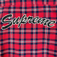 SUPREME シュプリーム 19AW Arc logo Quilted Flannel Shirt アーチロゴ キルティング フランネルシャツ レッド Size M 福生店