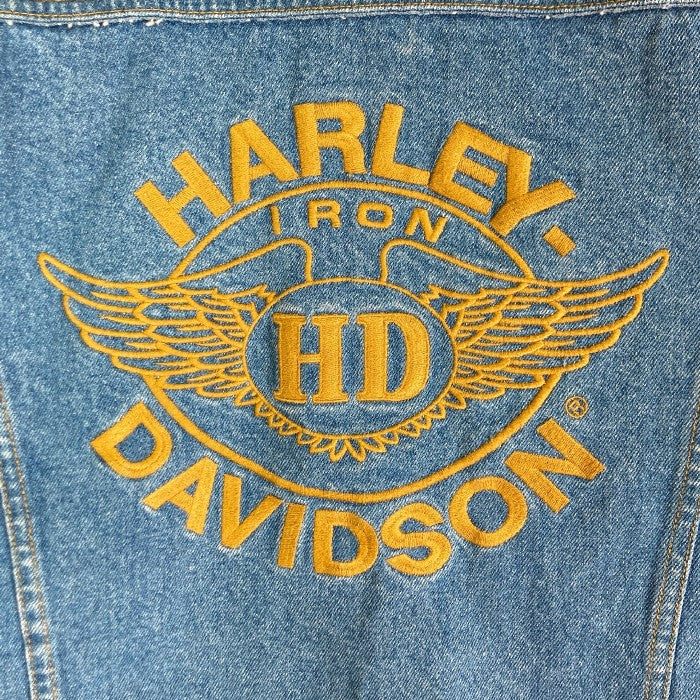 HARLEY DAVIDSON ハーレーダビッドソン デニムジャケット Gジャン 刺繍 インディゴ sizeL 瑞穂店