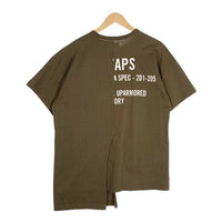 WTAPS ダブルタップス 21SS RAGS アシンメトリー プリントTシャツ オリーブ 211ATDT-CSM25 Size 02 福生店