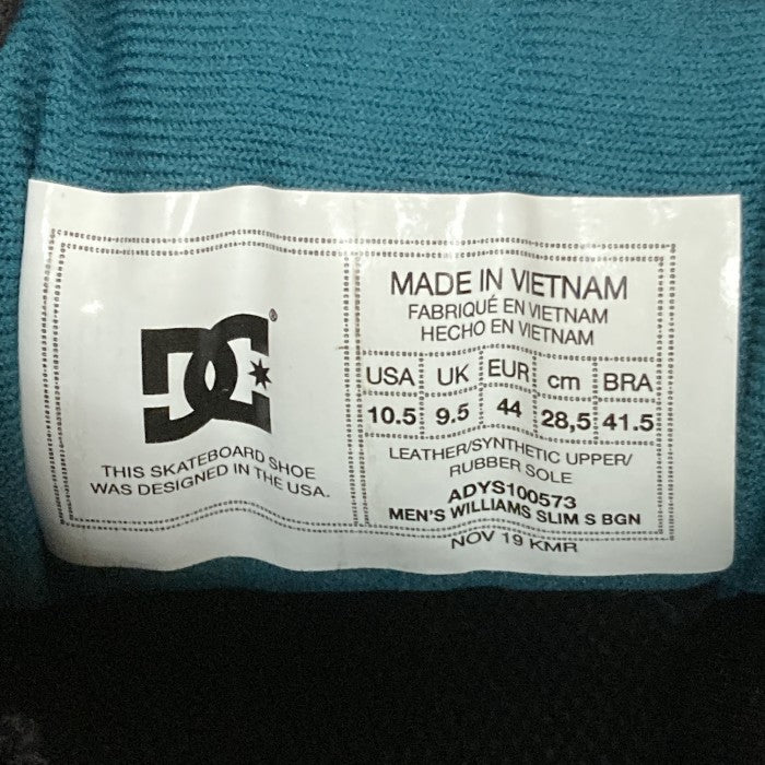 DC SHOES ディーシーシュー WILLIAMS SLIM S ウィリアムズスリム スニーカー ブラック size28.5cm 瑞穂店