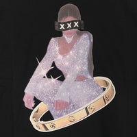 GOD SELECTION XXX ゴッドセレクショントリプルエックス 22SS プリントTシャツ ブラック Size L 福生店