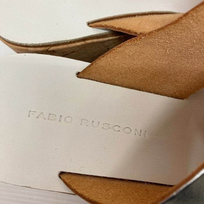 FABIO RUSCONI ファビオルスコーニ ウェッジソール サンダル シルバー size36 瑞穂店