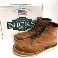 NICKS ニックス BOOTS ブーツ MOC モック TOBACCO VIBRAM ビブラムソール ブラウン size9 1/2D 瑞穂店