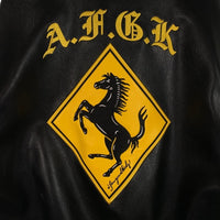 A FEW GOOD KIDS アフューグッドキッズ レーシング PUレザージャケット ブラック Size L 福生店