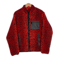 SUPREME シュプリーム 17AW Leopard Fleece Reversible Jacket レオパードフリース リバーシブルジャケット レッド Size L 福生店