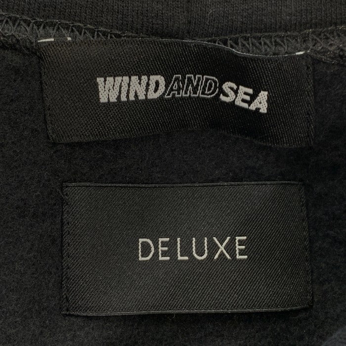 WIND AND SEA ウィンダンシー DELUXE デラックス プルオーバースウェットパーカー ブラック Size M 福生店