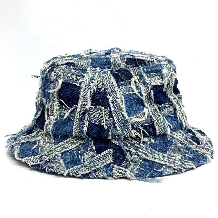 Supreme シュプリーム 23SS Frayed Patchwork Denim Crusher フレイド パッチワーク デニム クラッシャー バケットハット インディゴ 瑞穂店