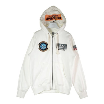 AVIREX アヴィレックス 6113473 ZIP UP PARKA RQ-4 ジップアップパーカー ホワイト sizeM 瑞穂店