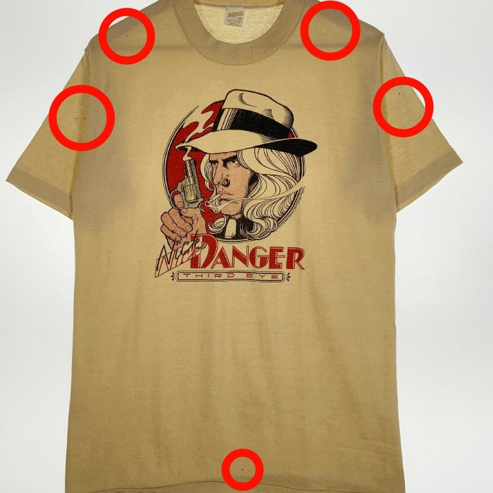 US古着 80's Nick Danger Third Eye プリントTシャツ ベージュ Size L 福生店