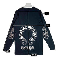 CHROME HEARTS クロムハーツ TOKYO限定 ホースシューバックプリント L/S Tee ロンT ブラック sizeM 瑞穂店