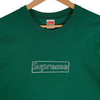 SUPREME シュプリーム 21SS KAWS Chalk Logo Tee カウズ チョークロゴ ボックスロゴ Tシャツ グリーン Size L  福生店