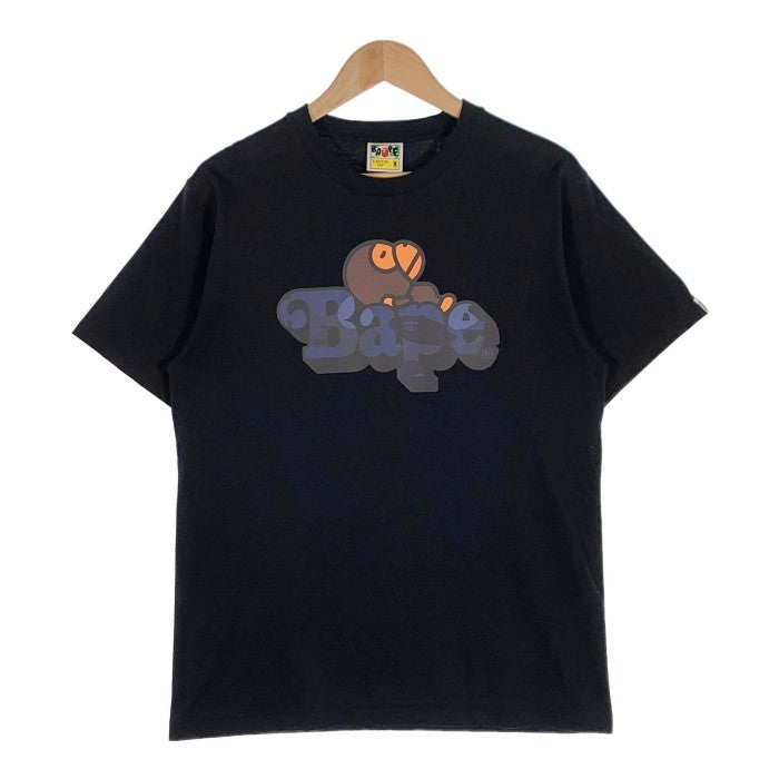 BAPE ベイプ Milo マイロ プリントTシャツ ブラック Size M 福生店