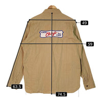 BUZZ RICKSON’S バズリクソンズ BR27489 SQUADRON 長袖ヘリンボーン ツイル コントラクトシャツ キャメル size17-17 1/2 瑞穂店