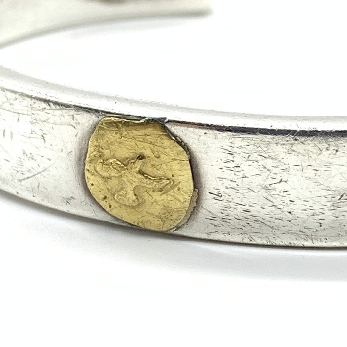 STUDIO T&Y スタジオティーアンドワイ Plain Bangle 10mm Gold Point プレーンバングル イーグル SV950 K24 Size 福生店