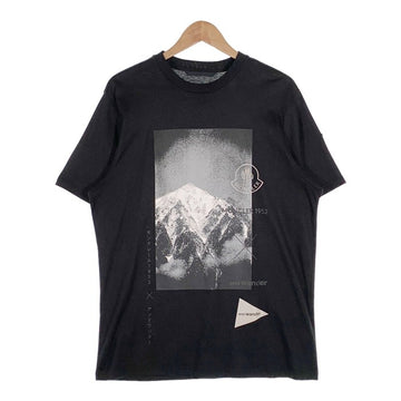 MONCLER GENIUS モンクレールジーニアス 21AW And Wander アンドワンダー T-SHIRT SS プリント Tシャツ ブラック Size L 福生店