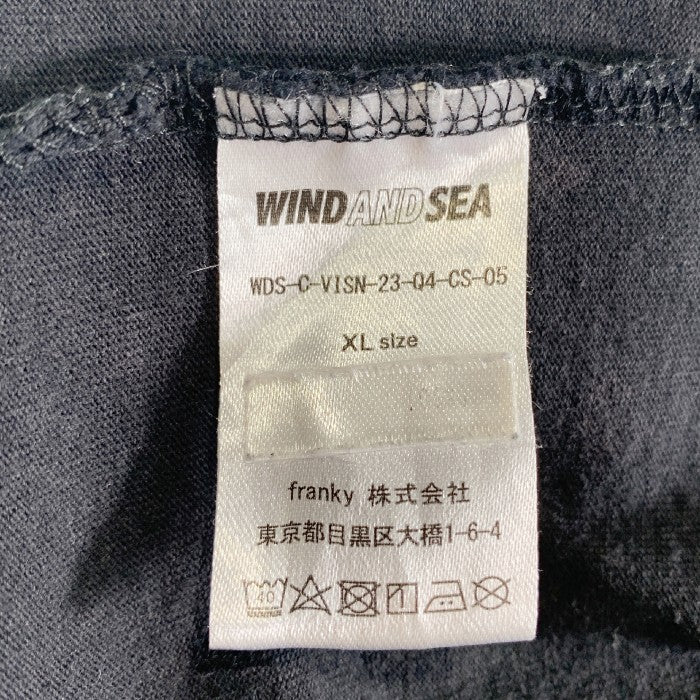 WIND AND SEA ウィンダンシー VISION ヴィジョン プリント Tシャツ ブラック WDS-C-VISN-23-Q4-CS-05 Size XL 福生店