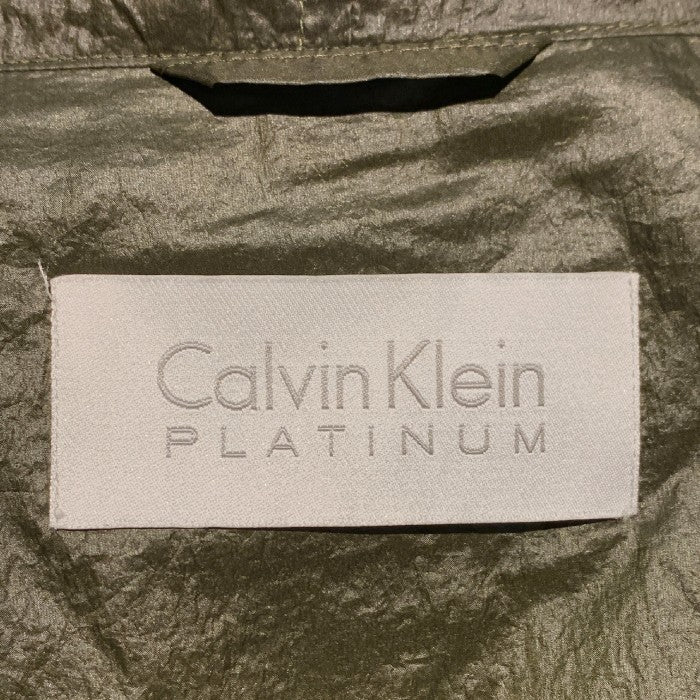 Calvin Klein PLATINUM カルバンクライン フーデッドコート グリーン 薄手 Size - 福生店