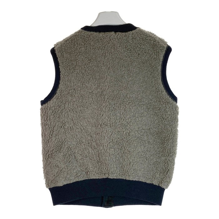 HELLER'S CAFE ヘラーズカフェ フリース パイルベスト 1920's Utica Gray-Navy Old Fleece Pile Vest グレー size42 瑞穂店