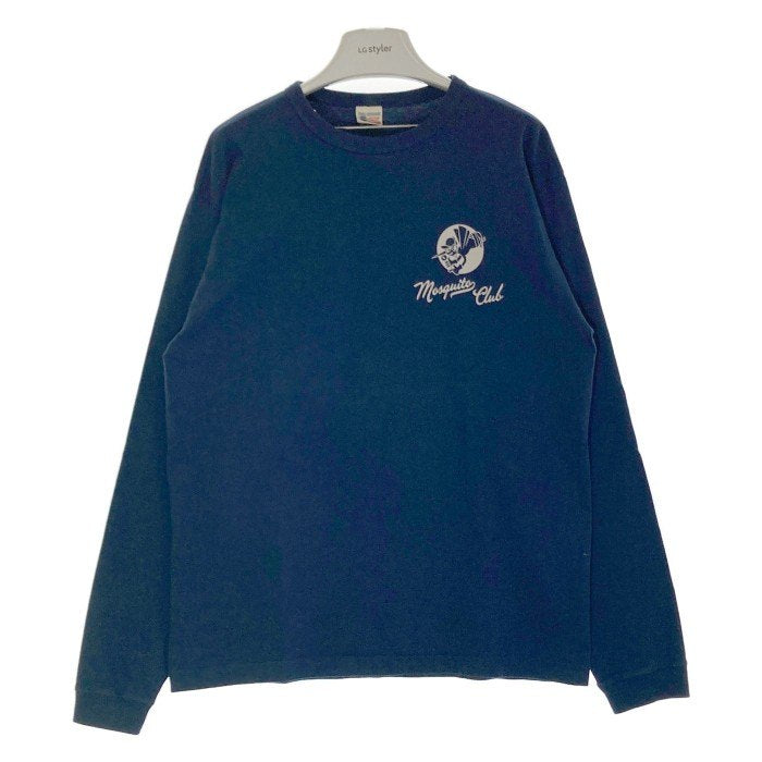 BUZZ RICKSON’S バズリクソンズ MOSQUITO CLUB プリント ロングスリーブTシャツ ネイビー Size XL 瑞穂店