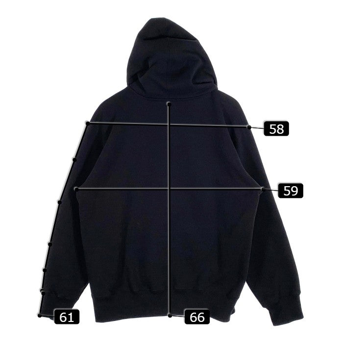 SUPREME シュプリーム 22AW Small Box Drawcord Zip Up Hooded Sweatshirt スモールボックスロゴ ドローコード ジップアップ スウェットパーカー ブラック Size M 福生店