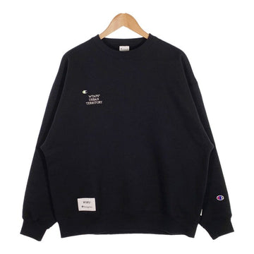 WTAPS ダブルタップス 22AW Champion チャンピオン Academy Crewneck スウェットクルーネック トレーナー ブラック Size 02 福生店