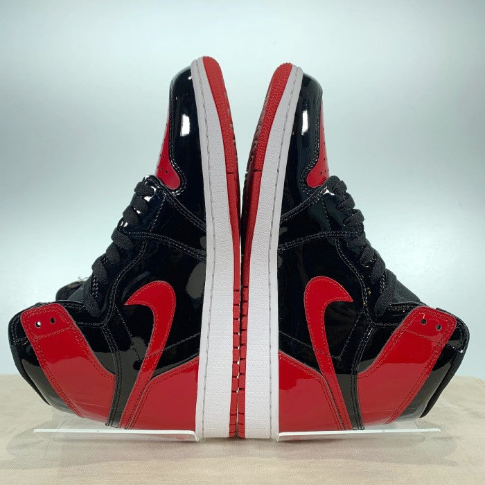 AIR JORDAN 1 RETRO HIGH OG エアジョーダン1 レトロハイ パテントブレッド 555088-063 Size 27.5cm 福生店