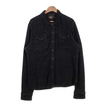 RRL ダブルアールエル インディゴ ワークシャツ ブラック 鹿の子 ラルフローレン Size L 福生店