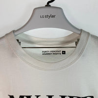 FORTY PERCENT AGAINST RIGHTS フォーティーパーセントアゲインストライツ MY LIFE  TEE Tシャツ ホワイト sizeXL 瑞穂店