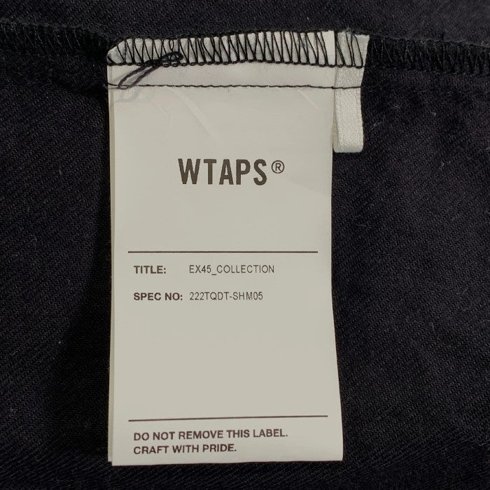 WTAPS ダブルタップス 22AW LEAGUE ベースボールシャツ 長袖 ブラック Size 03 福生店