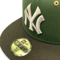 New Era ニューエラ 59FIFTY FAM MLB ヤンキース ベースボールキャップ グリーン ブラウン ピンズ Size 7 1/2(59.6cm) 福生店