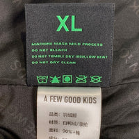 A FEW GOOD KIDS アフューグッドキッズ コーデュロイ ダウンジャケット サークルロゴ ブラック(1) Size XL 福生店