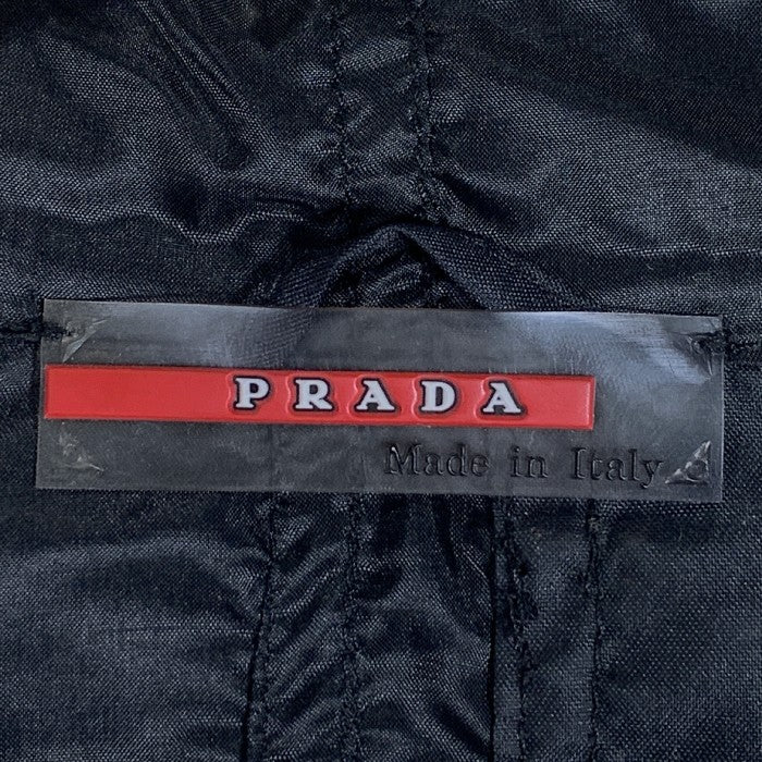 PRADA SPORT プラダスポーツ ナイロン フーデッドジャケット ブラック 薄手 SGA549 Size M 福生店