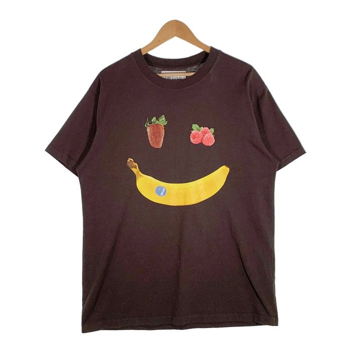 Late Lunch レイトランチ Smile Tee スマイル Tシャツ ブラウン Size L 福生店
