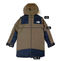 THE NORTH FACE ザ ノースフェイス NDW92237 タグ付き MOUNTAIN DOWN COAT (レディース) マウンテン ダウン  コート GORE-TEX ゴアテックス 2022AW ストレートブラウン sizeL 瑞穂店