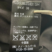 LOST DESSAU&CO LD53BZ0331SH ロストデッサウアンドコー 羊革レザーライダースジャケット ブラック size36 瑞穂店