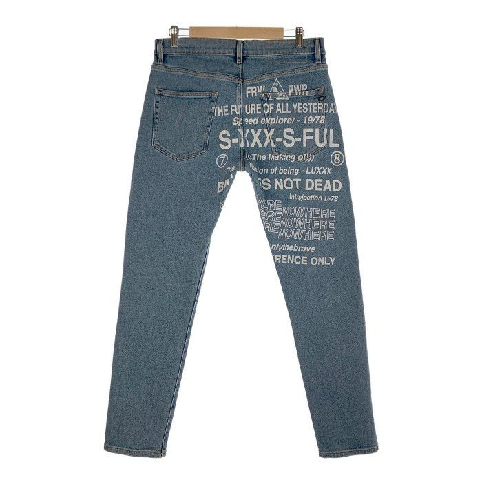 DIESEL ディーゼル D-STRUKT 008DX STRETCH スリムテーパード デニムパンツ ストレッチ プリント インディゴ Size 32 福生店