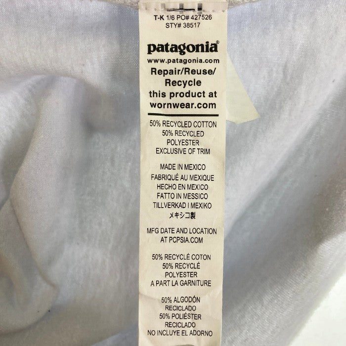 PATAGONIA パタゴニア 38517 リッジ レスポンシビリティー ロンT ホワイト sizeM 瑞穂店